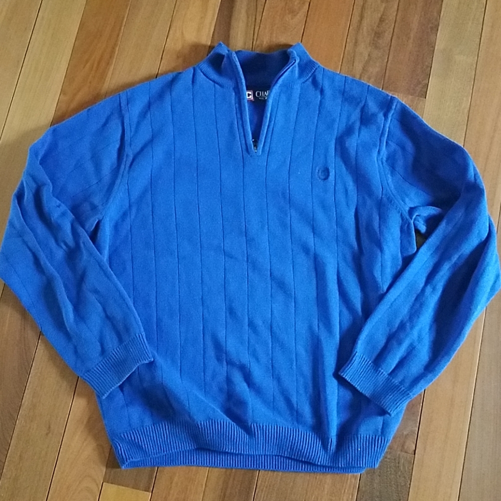 Chaps 3/4 zip sweater